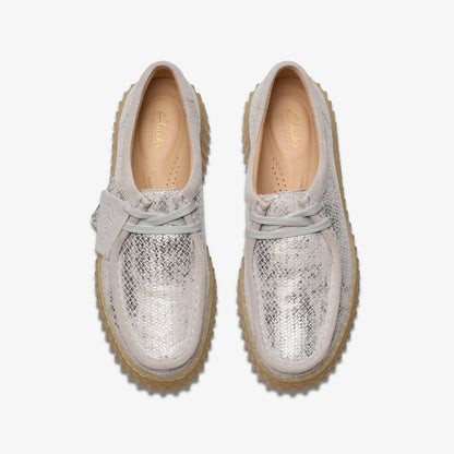 Clarks Women Torhill Bee Silver Metallic