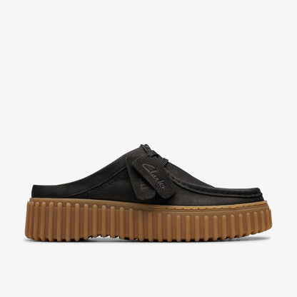 Clarks Women Torhill Mule Black Nubuck