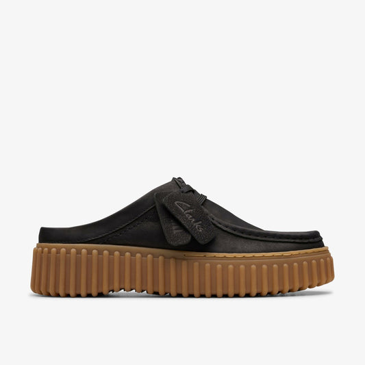 Clarks Women Torhill Mule Black Nubuck