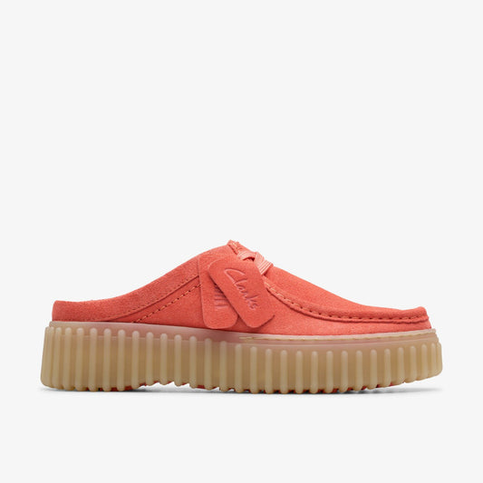 Clarks Women Torhill Mule Coral Suede