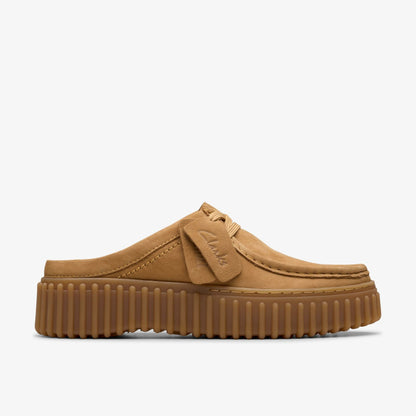 Clarks Women Torhill Mule Light Tan Nubuck