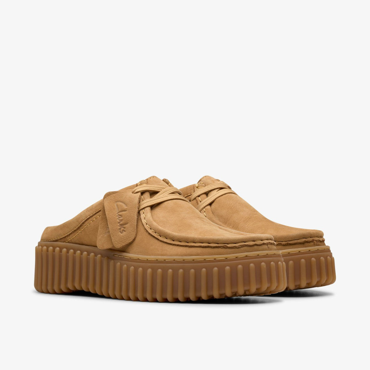 Clarks Women Torhill Mule Light Tan Nubuck