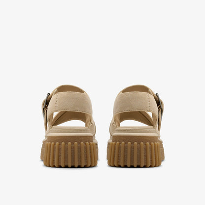 Clarks Women Evamar Wish Ecru Suede