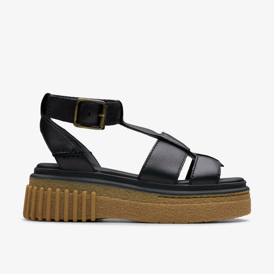 Clarks Women Evamar Sun Black Leather