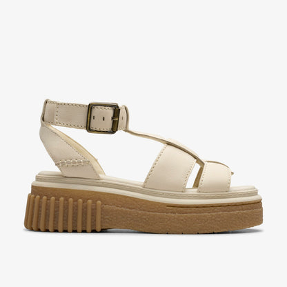 Clarks Women Evamar Sun Cream Leather