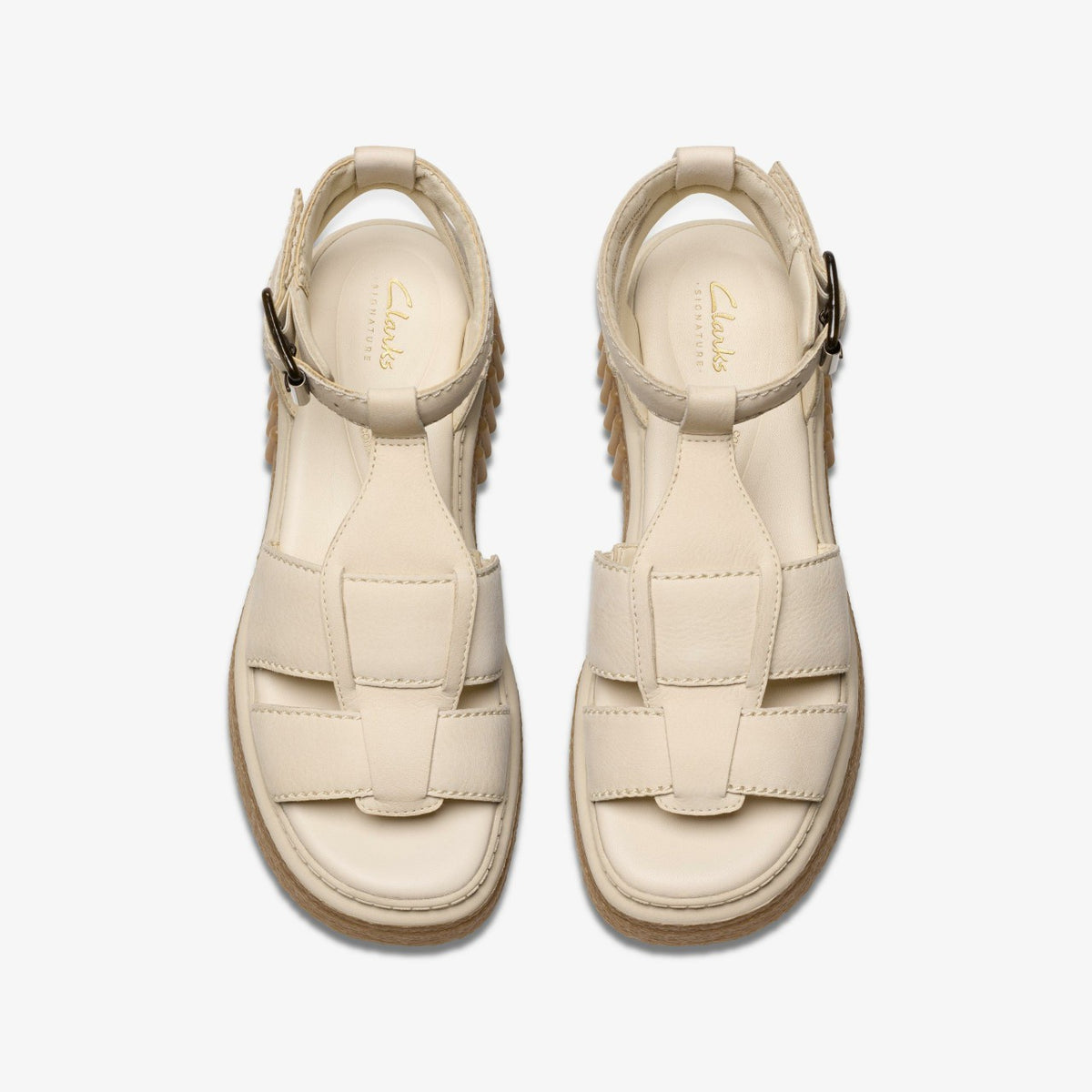 Clarks Women Evamar Sun Cream Leather
