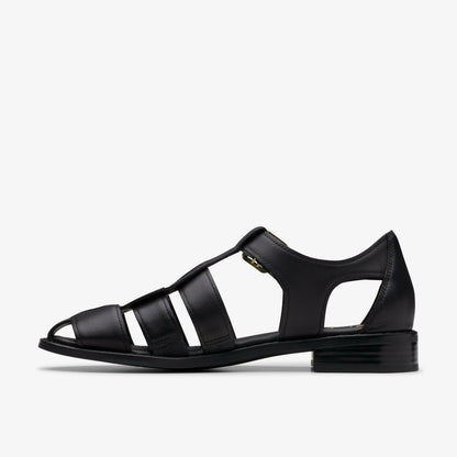 Clarks Women Hana Sun Black Leather