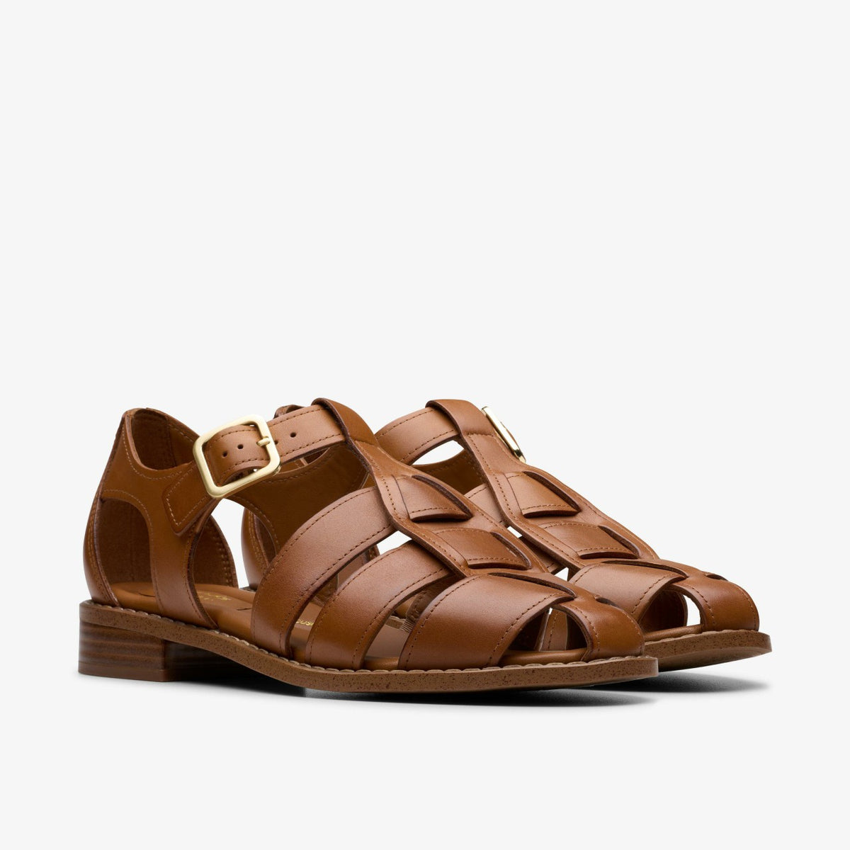Clarks Women Hana Sun Tan Leather