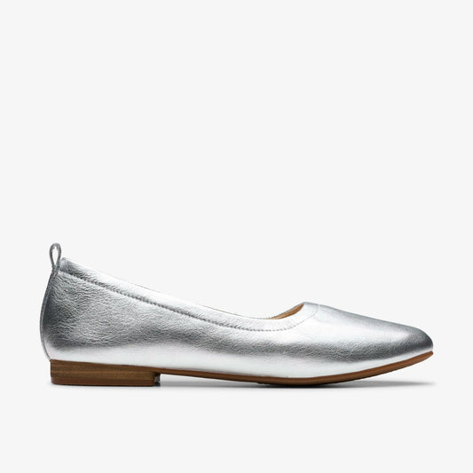 Clarks Women Fawna Soft Silver Metallic