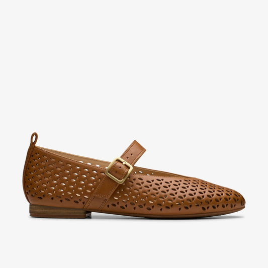 Clarks Women Fawna Jane Tan Leather