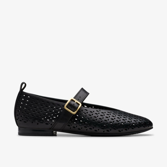Clarks Women Fawna Jane Black Leather