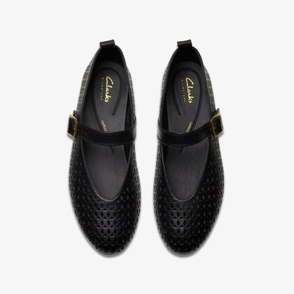 Clarks Women Fawna Jane Black Leather