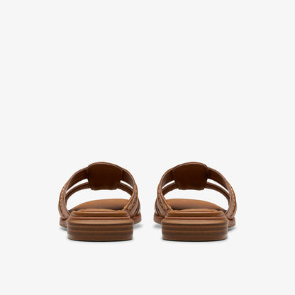 Clarks Women Ariany Mule Tan Leather