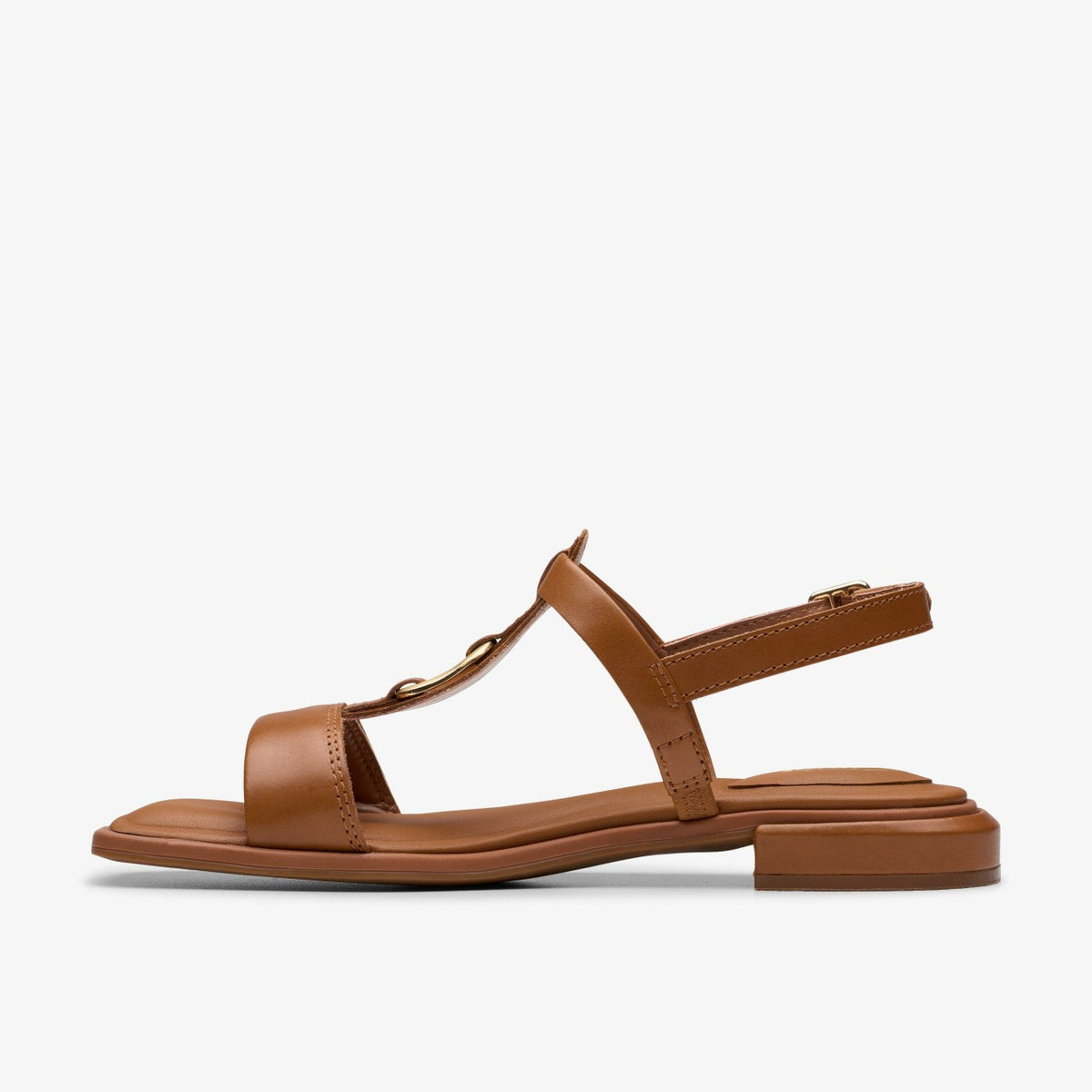 Clarks Women Ariany Sling Tan Leather