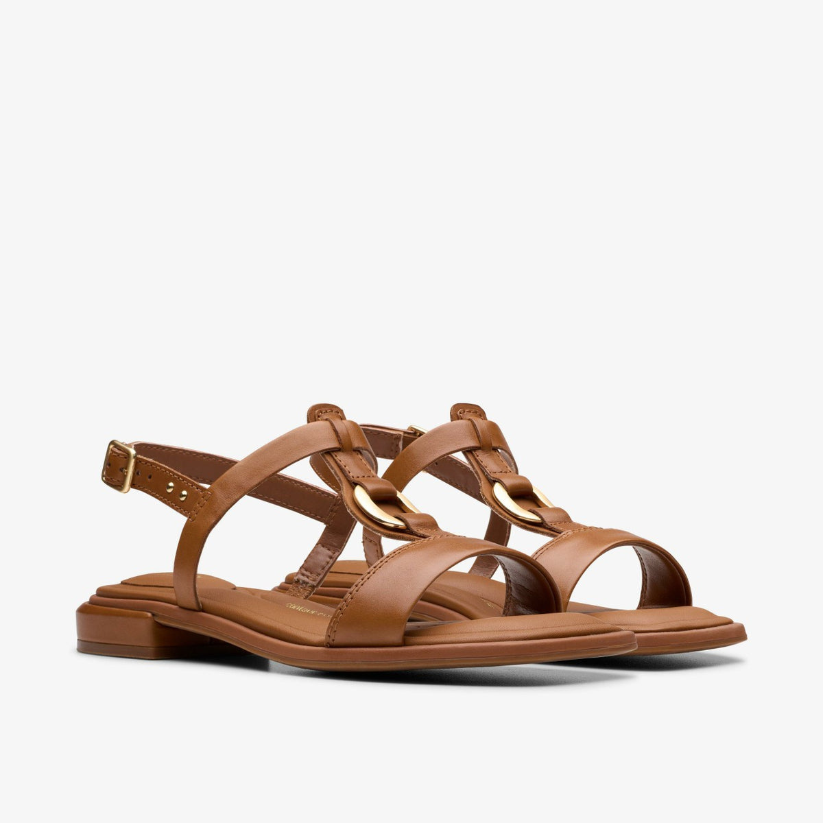 Clarks Women Ariany Sling Tan Leather