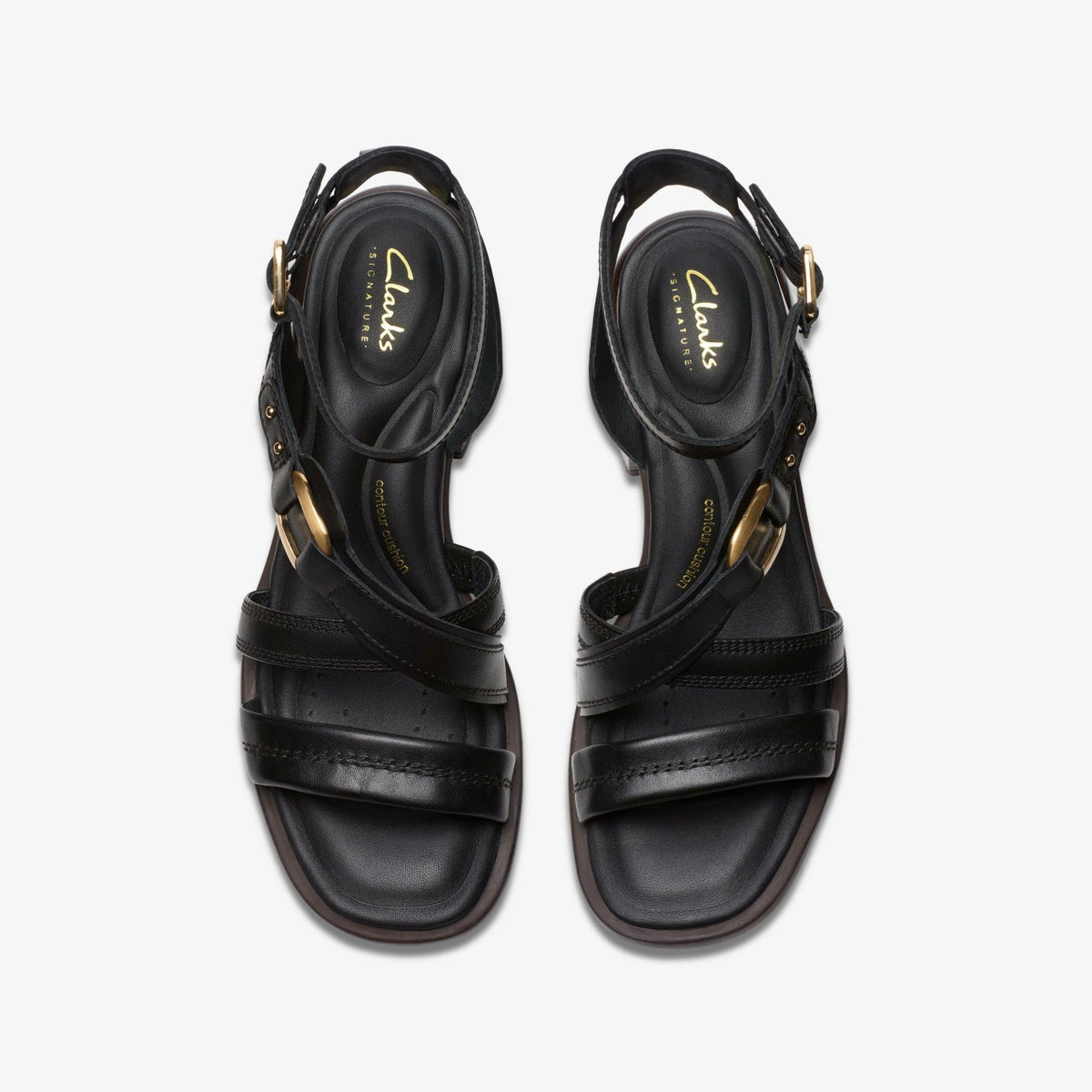 Clarks Women Morwyn Strap Black Leather