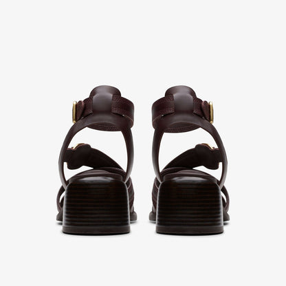 Clarks Women Morwyn Strap Wine Leather