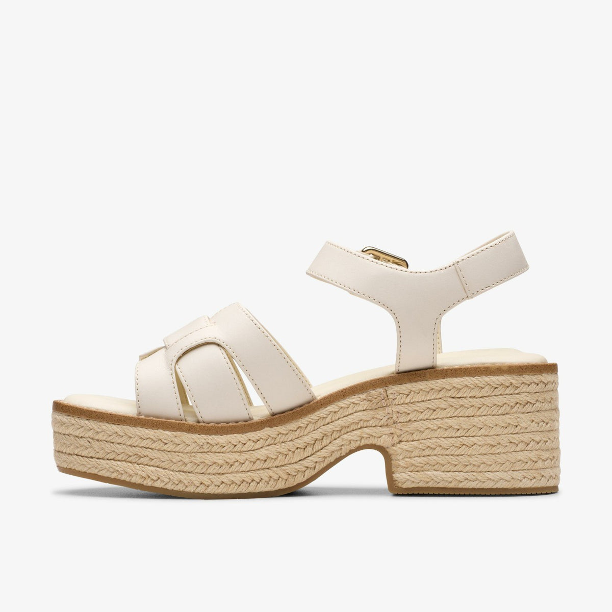 Clarks Women Coledale Strap Cream Leather