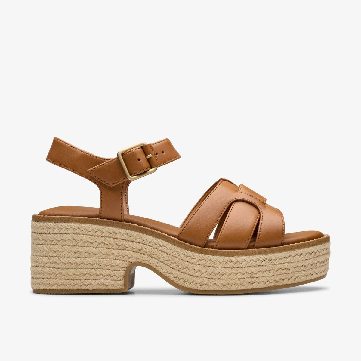 Clarks Women Coledale Strap Tan Leather