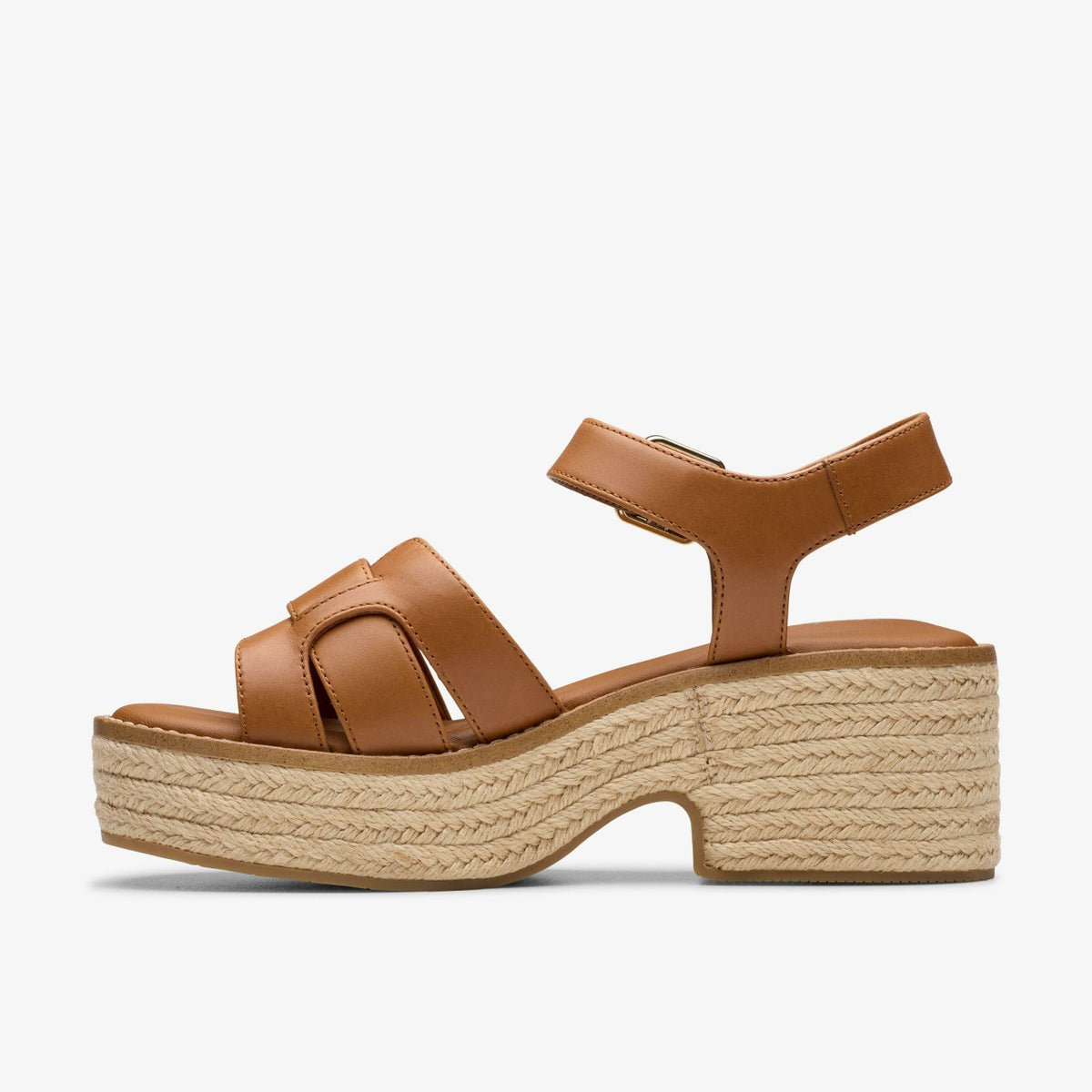 Clarks Women Coledale Strap Tan Leather