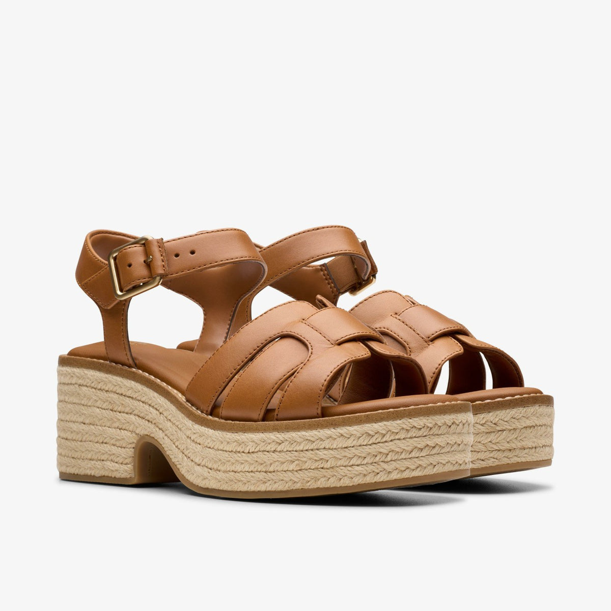 Clarks Women Coledale Strap Tan Leather