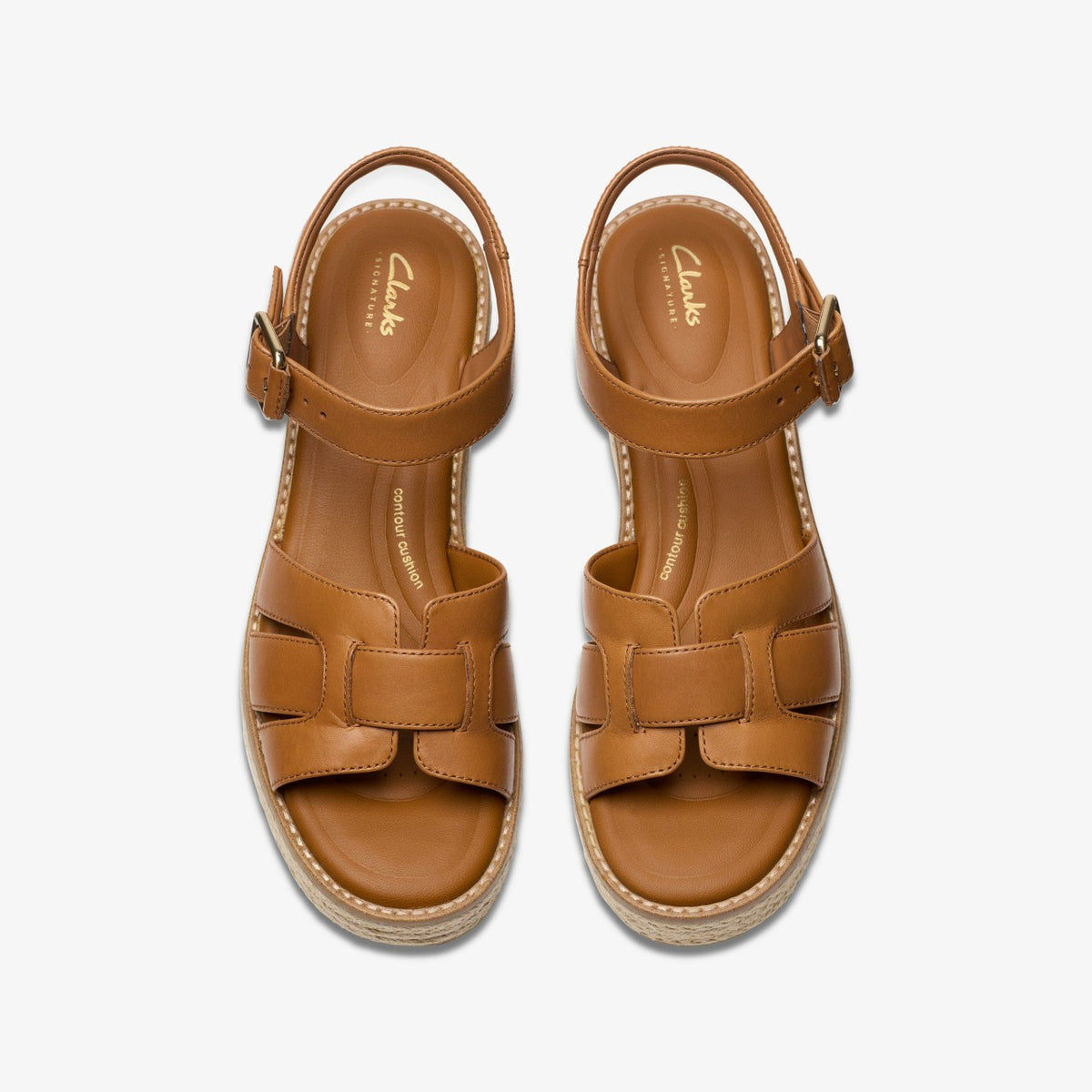 Clarks Women Coledale Strap Tan Leather
