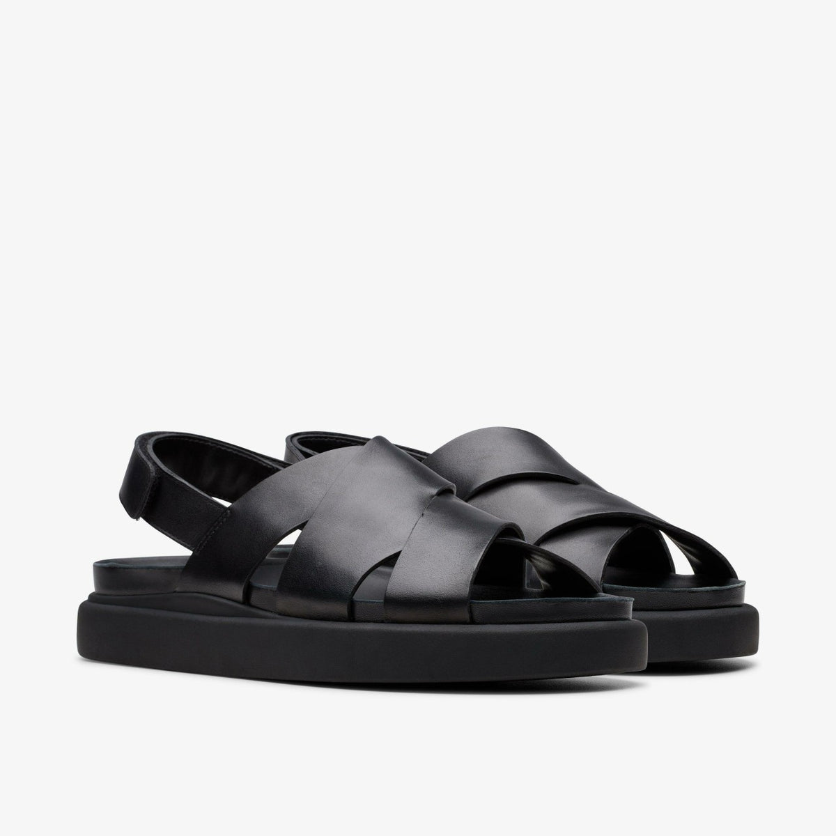 Clarks Women Aristella Sun Black Leather