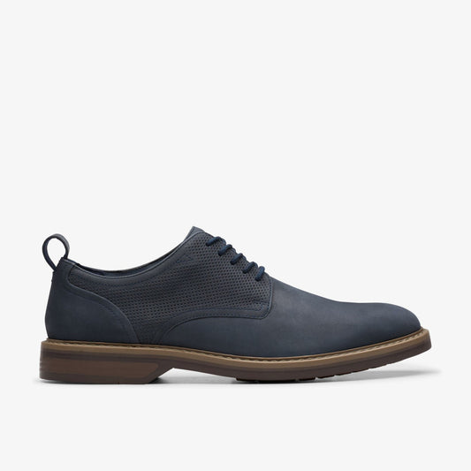 Clarks Men Aldwin Lace Navy Nubuck