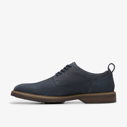 Clarks Men Aldwin Lace Navy Nubuck