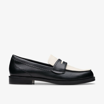 Clarks Women Straven Edge Black Combination Leather