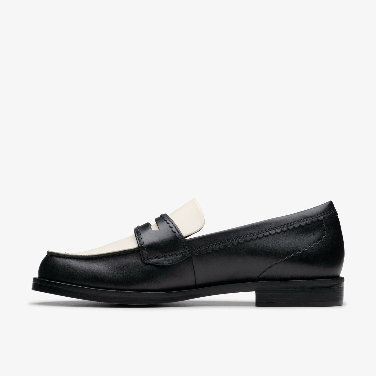 Clarks Women Straven Edge Black Combination Leather
