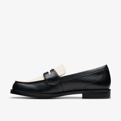 Clarks Women Straven Edge Black Combination Leather