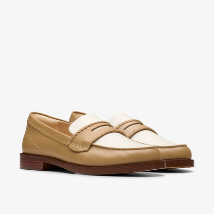 Clarks Women Straven Edge Light Tan Combination