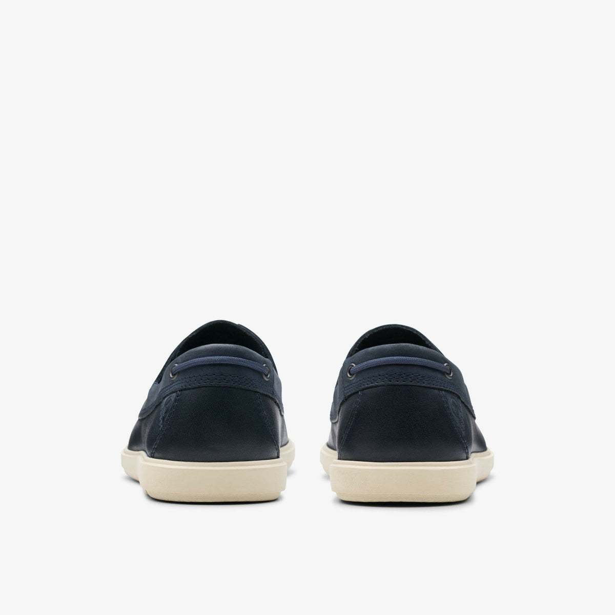 Clarks Men Bratton Boat Navy Leather