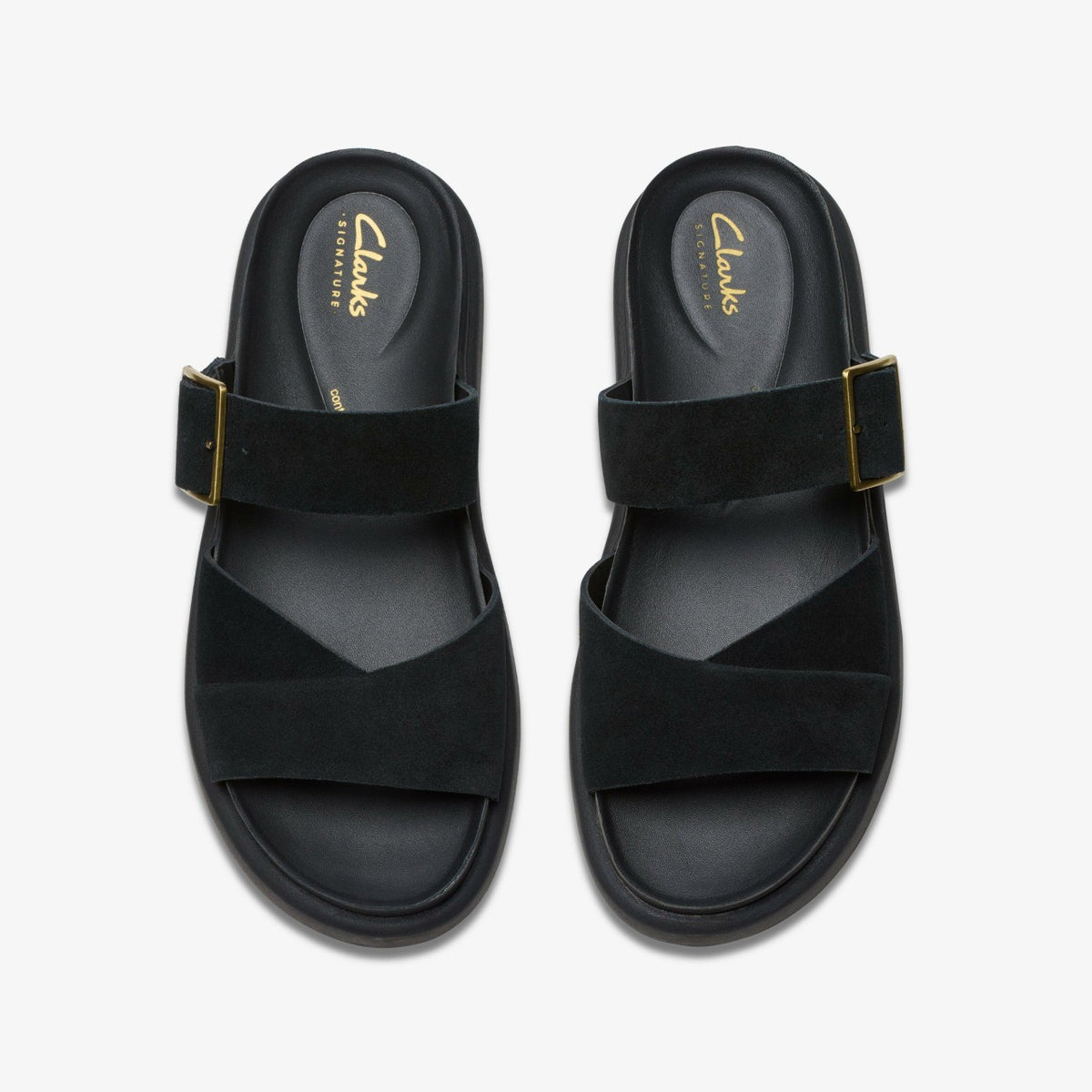 Clarks Women Aristella Mule Black Suede