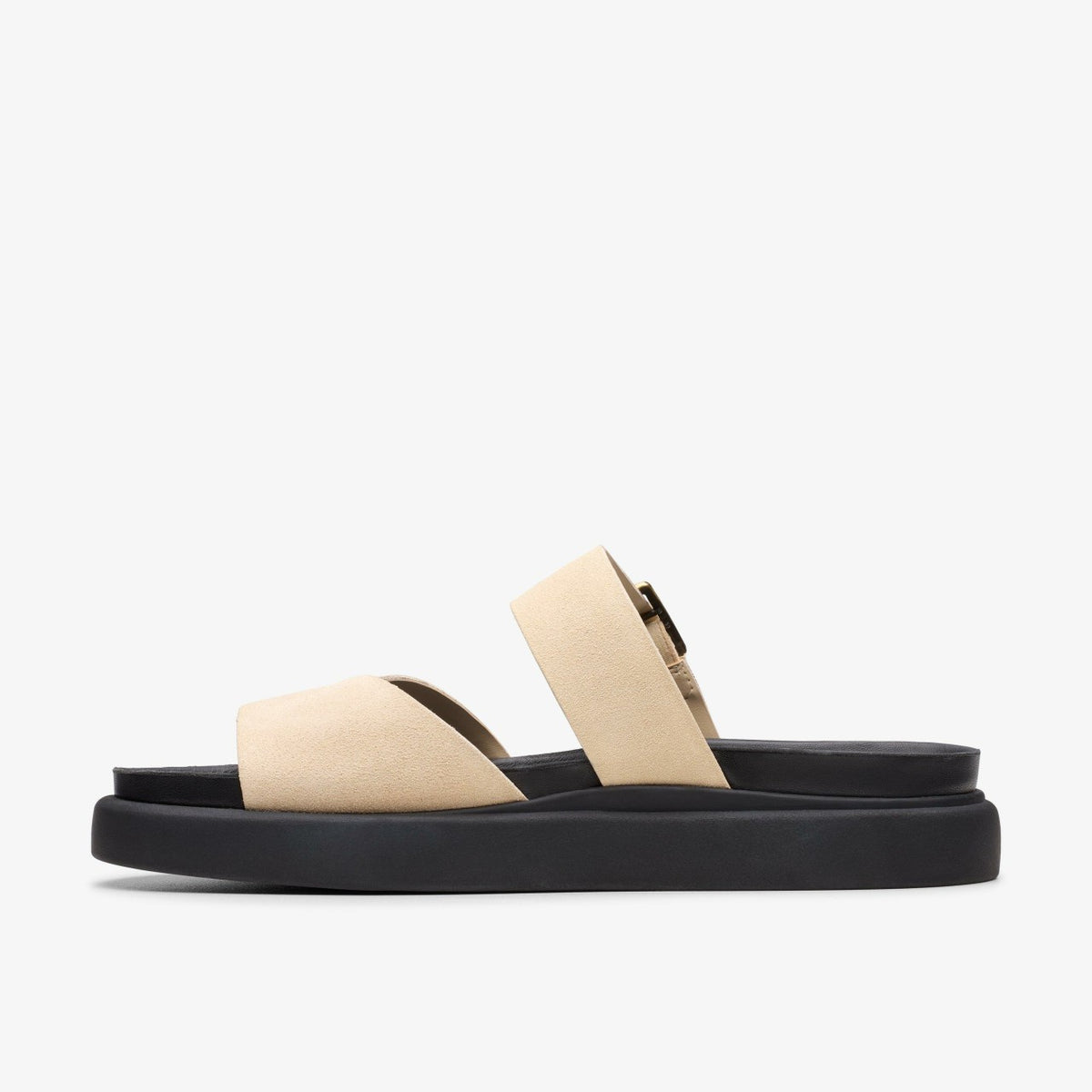 Clarks Women Aristella Mule Ecru Suede