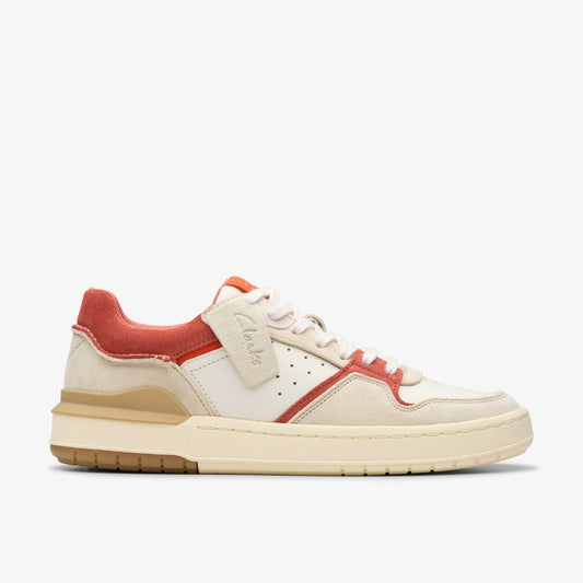 Clarks Men Courtlite 2 Lo Red Combination