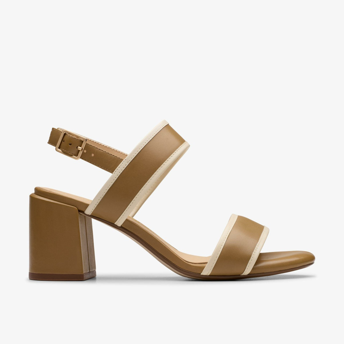 Clarks Women Ezoria Sling Light Tan Combination