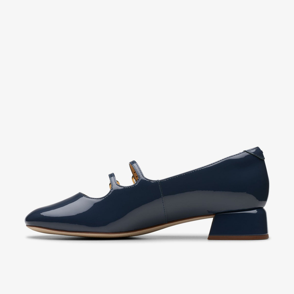 Clarks Women Daiss 30 Shine Navy Patent