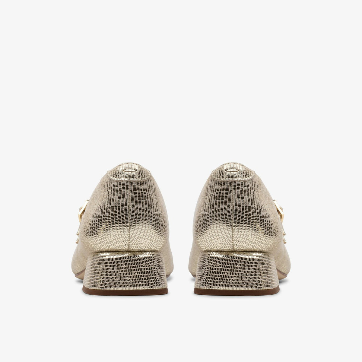 Clarks Women Daiss 30 Shine Champagne Interest