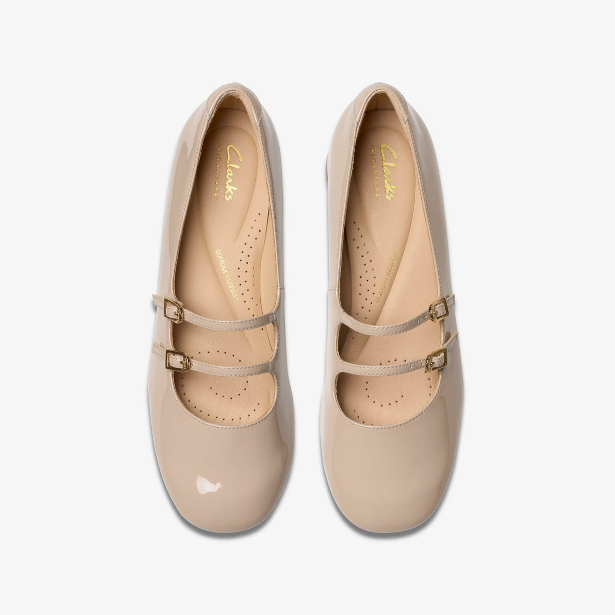 Clarks Women Daiss 30 Shine Sand Patent