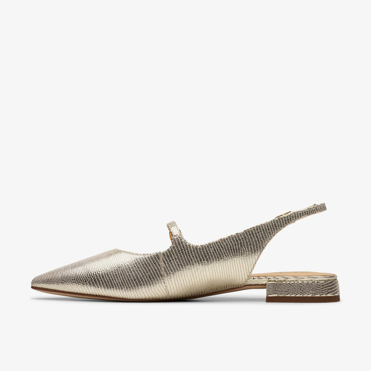Clarks Women Sensa 15 Shine Champagne Interest