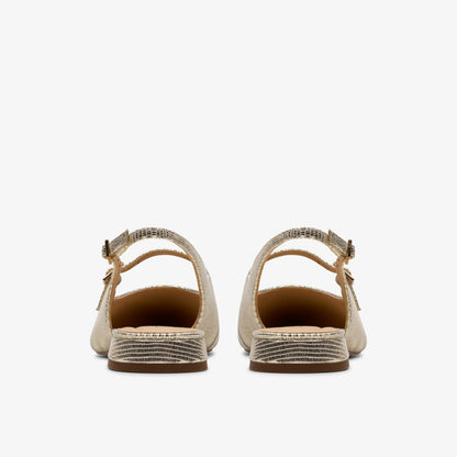 Clarks Women Sensa 15 Shine Champagne Interest