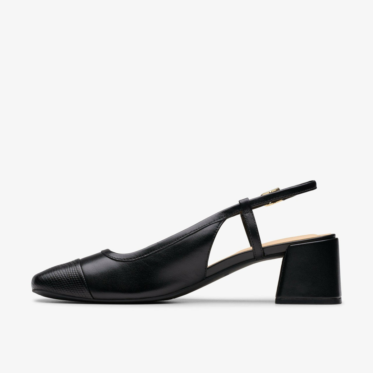 Clarks Women Nyta 45 Sling Black Combination Leather