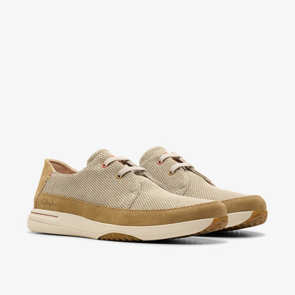 Clarks Men Easeway Lace Sand Combination