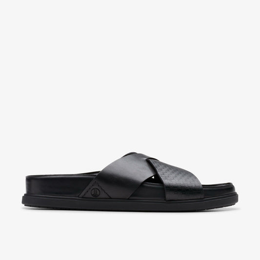 Clarks Men Torford Cross Black Leather