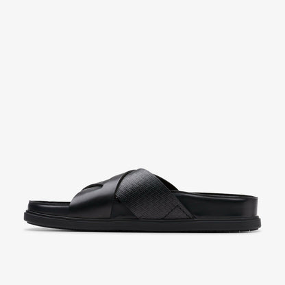 Clarks Men Torford Cross Black Leather
