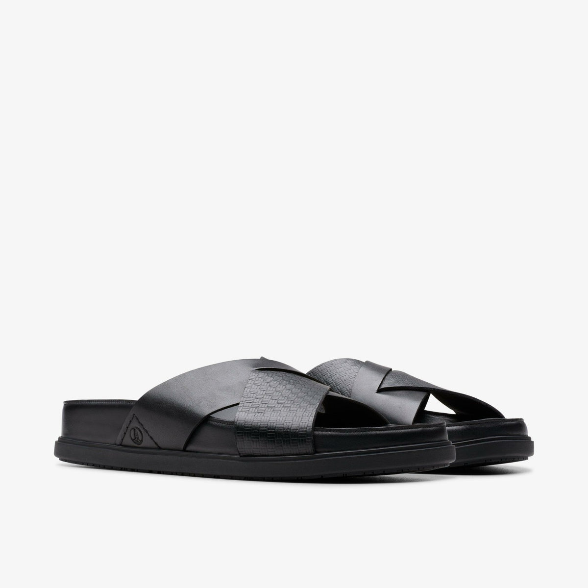 Clarks Men Torford Cross Black Leather