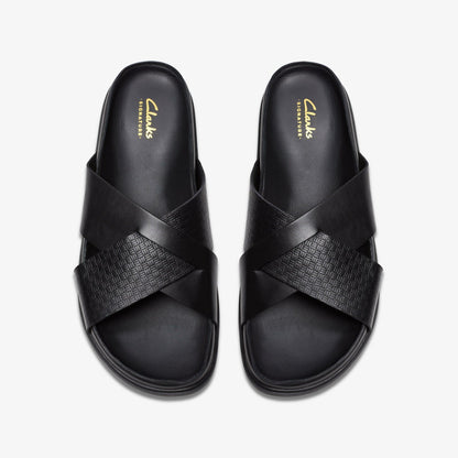 Clarks Men Torford Cross Black Leather