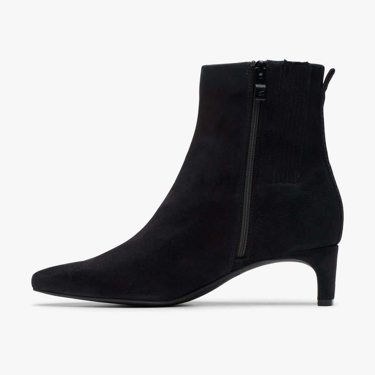 Clarks Women Edina Up Black Suede
